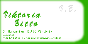 viktoria bitto business card